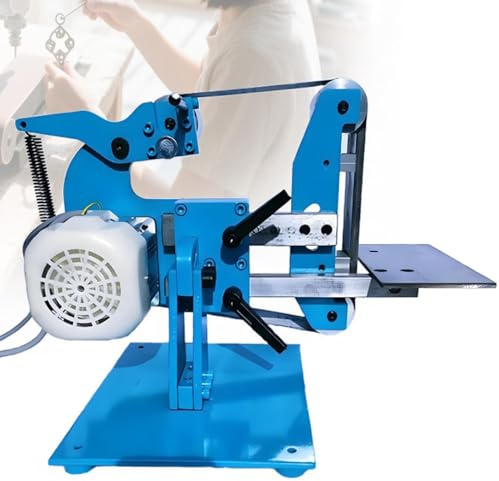 Electric Belt Sander with Bench Mount, 750W Power, for Wood and Metal Grinding and Polishing