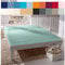 fleuresse Comfort Spannbettlaken, 96% Baumwolle, 4% Elasthan, Aqua, 180 x 200 cm