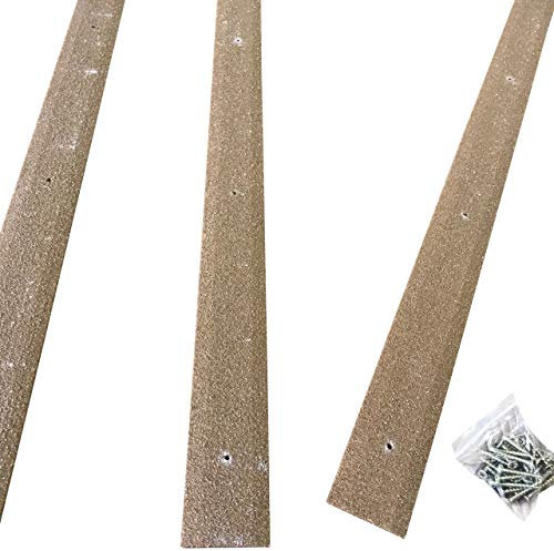 Anglia Composites Lot de 10 bandes de terrasse antidérapantes Marron 1000 mm x 50 mm