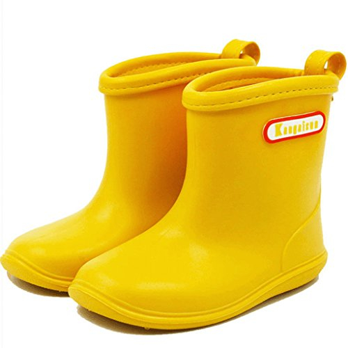 BAIYOU Unisex Bambino Stivali Pioggia Ragazza Stivaletti Scarpe Invernali Impermeabile