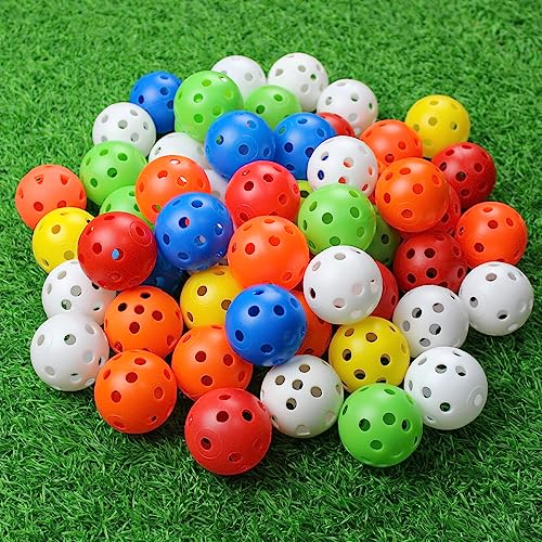 Kofull 24 Pack golfbälle Airflow übungsbälle luftbälle Golf trainingsbälle plastikbälle für bällebad