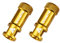 Granite Juicy Nipple Ventilkappen mit Ventilkernentfernungsfunktion, einfach zu verwendende Fahrradreifen-Schutzhüllen (Gold).