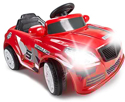 FEBER - Twinkle Car 12V R/C, 1-sitziges Elektroauto, Funkfernsteuerung, 45 Min. Batterie und Fahrzeugdetails: Scheinwerfer mit Licht, elektrisches Gas und Bremse, 3 bis 6 Jahre, Famosa (800012263)