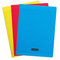 Calligraphe 183390AMZC Lot de 3 Cahiers Agrafés (une Marque de Clairefontaine) - 24x32 cm - 192 Pages Grands Carreaux - Papier Blanc 90 g - Couvertures Polypro Assorties (Bleu, Rouge et Jaune)