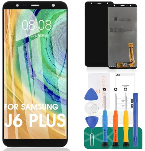 pour Samsung Galaxy J6 Plus J610 / J4 Core J410 / J4 Plus J415 2018 Écran de Remplacement LCD Display Touch Sensor Digitizer Repair Kits (Black,Without Frame)