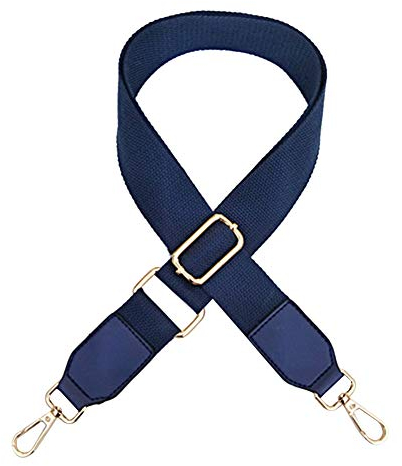 MoreChioce Damen Taschengurt Blau,Verstellbar Schultergurt Breit Taschengriffe für Handtaschen Schulterriemen Umhängegurt mit Karabinerhaken