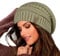 FURTALK Damen Beanie Mütze Warme Wintermütze mit Weichem Innenfutter Gefütterte Strickmütze,Grün mischen,Einheitsgröße
