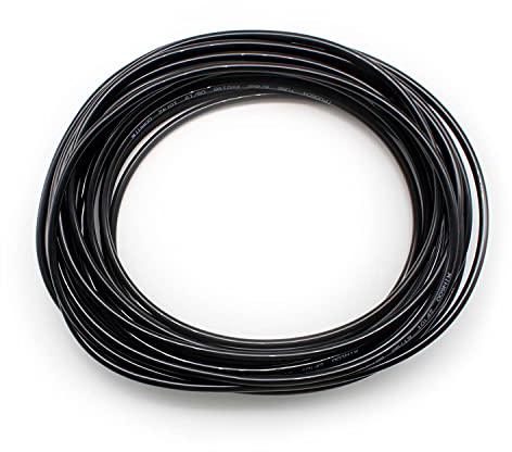 Pneumatik Schlauch 6mm Außen x 4mm Innen Luftschlauch 10m, SRJQXH Druckluftschlauch Schwarz Polyurethan Schlauch ist Geeignet für Pneumatische Geräte und Luftkompressor