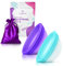 Ecoblossom Disco mestruale riutilizzabile – Set di 2 coppette mestruali – disco morbido per donna progettato con coppette in silicone flessibile di grado medico (grande, confezione da 2)