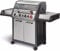 Enders Monroe Pro 4 Sik Turbo Barbecue a Gas 4 Fuochi + Fornello Laterale + Zona Turbo, BBQ con bruciatore Backburner, Coperchio con Termometro, Grill a gas da Esterno 30mbar #837833