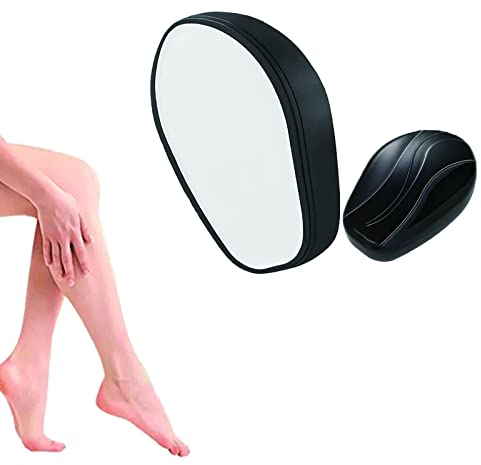 Borrador de Pelo de Cristal,Depilador de Cristal sin Dolor,Crystal Hair Eraser,Eliminador de Vello mágico sin Dolor, para Pierna, Brazo y Espalda (Negro)