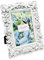 Laura Ashley Marco de fotos de resina hecho a mano con textura floral blanca de 5 x 7 pulgadas con caballete, para mesa y pared, diseño floral decorativo para el hogar, galería de fotos, arte y más (5