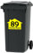 4X Yellow Bin Numbers Wheelie Bin Vinyl Weather Proof Stickers Customised House Numbers Street Names Choice of Sizes (A6, A5, A4) (SKU-Yellow.Bin-A4)