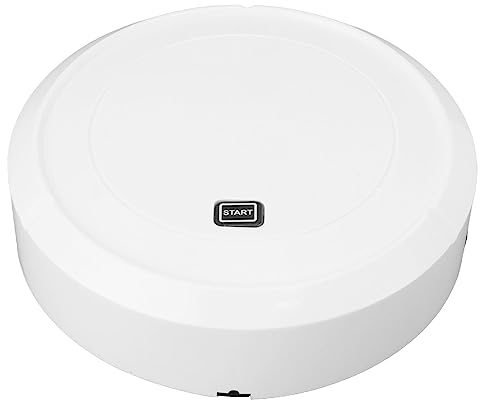 Wifehelper Robot Aspirador Inalámbrico, Aspirador Robótico Succión Fuerte Carga Automática Automática Robot De Barrido Inteligente Ideal para Pisos Duros Pelo De Mascotas Y Alfombras,
