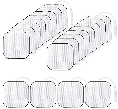 Tens Electrodes Pads Self Adhesive Reusable Electrodes Pads for Tens Acupuncture Digital Therapy Machine Massager Electrotherapy Tens Pads for Tens Machine, 4CM