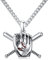 Shusukue Baseball-Halskette aus 925er-Sterlingsilber, Sport-Halskette, Halskette mit Baseball-Anhänger, Amulett-Halskette für Männer und Frauen, Edelstahlkette 22+2 Zoll