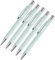 Westcott PRIMESOFT Kugelschreiber 5 Stück | 5er Set Mintfarbene Premium Kugelschreiber aus Aluminium | Dokumentenecht mit blauer Tinte | Strichstärke XB 1,4 mm | E-745003 00