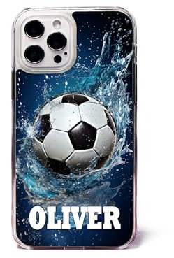 Personalised Football Water Ball Phone Case/Cover Compatible with iPhone 13 Plastic