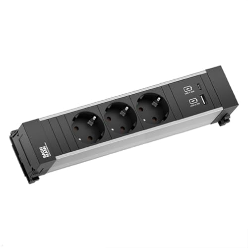 BACHMANN Power Frame 4-Fach 3X Steckdose 1x USB-Charger A/C (916.500)