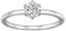 GeRRiT 0,5/1 Karat D Farbe Moissanit Damenring Moissanit Diamantring S925 Silber Verlobungsring Ehering (Color : 0.5ct_GRA 925 Silver_9)