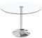 S & S Saldos y Stocks Mesa Redonda de Cristal Templado 90cm. Comedor o Cocina Gris