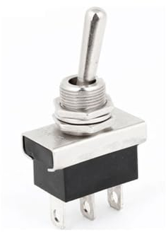 Kippschalter Flick Flip, 25A 12V SPDT Ein/Aus/Ein 3 Position 3 Pin Flick Schalter für Auto Armaturenbrettleuchten mit Wasserdichte Kappe