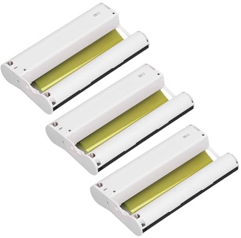 Farbtinten-Fotopapier-Set, KP 108 Zoll, 3 Stück Farbtintenpatronen, 108 Stück 4 x 6 Zoll Fotopapier-Set für Selphy CP1300 CP1500 CP1200 CP1000