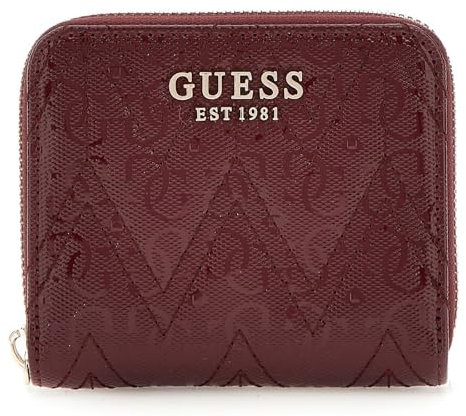 Guess Adelard SLG Kleine Handtasche mit Reißverschluss für Damen, Bordeaux, Bordeaux, One Size, Adelard SLG Kleiner Reißverschluss