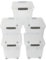 Jolie Max 16L Storage Boxes with Wheels, Durable Plastic Storage Containers with Lids, Stackable & Nestable Design with Side Latching Buckles, Transparent – 38.5 x 28 x 26 cm (5)