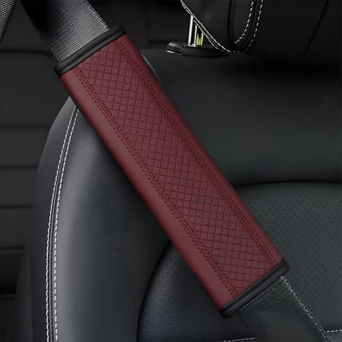 Auto Gurtpolster für Fiat 500 + 500 C Cabrio AB Bj. 2013, Auto-Sicherheitsgurtschutz Auto Sicherheitsgurt Schulterpolster sicherheitsgurt polster 2 Stück(D)