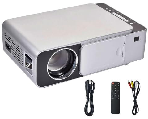 Proiettore LED 1080p - Proiettore LED | Video Proiettore Pprtable | Display LCD | Schermata Di Riduzione Del Rumore | Proiettore Video Teatrale Per La Condivisione Di Foto, Partite Di Calcio, Serie