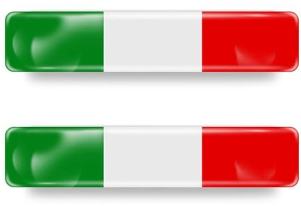 2X 3D Gel Aufkleber Italien Italy Italia Flagge Fahne Stickers Auto Emblem XCBW