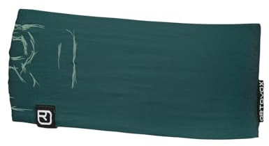 ORTOVOX 120 TEC LOGO HEADBAND - Leichtes, kaum auftragendes Stirnband mit technischem Wollmix für Sommer-Touren - grün - unisex