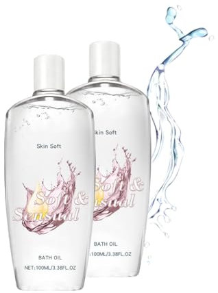 Hautbadeöl So Soft & Sinnlich, Original Hautbadeöl So Soft, Haut Feuchtigkeitsspendend, glättet und macht die Haut weich, Original Badeöl für Frauen, Aufhellendes Hautbadeöl (2pc, 100ml)
