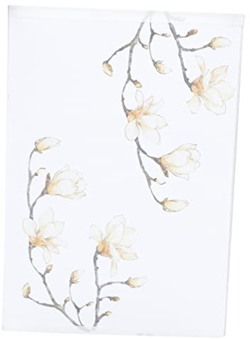 DIYEAH Magnolia Lantern Shade lampe Oriental ombre antique pagode rétro Lumière de style chinois décorations de lanternes chinoises tissu de lampadaire pendentif chiffon blanche