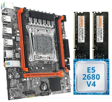 X99 Gaming Motherboard Kit with XeoEE5 2680 V4 & DDR4 8Gx2 2133MHz Dual Channel ECC RA-M M.2 NVME for Desktop PC(Motherboards)