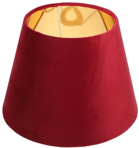 Stofflampenschirm Rot 1 Stück, Leicht und Kompakt, E27 für Schlafzimmer | Haushaltslichtabdeckung, Lampenzubehör für Haushalt, Lampenschirme, 4cm und 2,9cm Öffnung