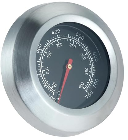 BUTPDYPEP Termómetro for Horno de 100-750 F, medidor de Temperatura de Acero Inoxidable for Parrilla de Barbacoa, termostato Digital for ahumador, Herramienta for Barbacoa y Cocina