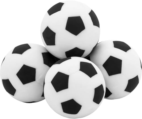 Radierer-Set Motiv Fußball: Kleine figürliche Fußball-Radiergummis, 5 Stück in Geschenkbox