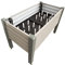 NATIV Exklusives Hochbeet mit integriertem und patentiertem Bewässerungssystem | Kräuterbeet mit Pflanzkasten 114 x 60 cm | Gemüsebeet aus Stahl/Aluminium | Blumenkasten rollbar | Pflanzbeet Triest