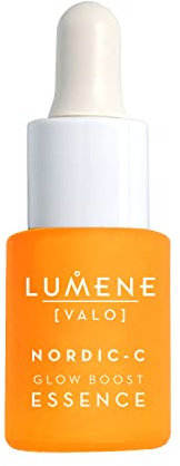 LUMENE Nordic-C [VALO] Mini Glow Boost Essence Serum with Vitamin-C and Hyaluronic Acid, Vegan 15ml