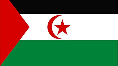 FlagSuperstore Bandera del Sáhara Occidental 5 x 3 pies – 100% poliéster con Ojales