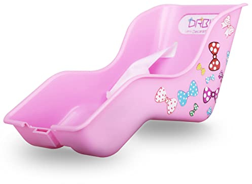 DRBIKE Doll Bike Seat - Bicycle Seat with Decorate Yourself Decals for Girls, Fits Standard Sized Dolls and Stuffed Animals, Pink