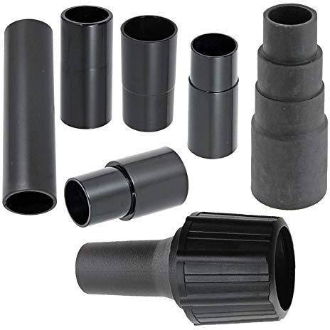 SPARES2GO Sander Planer Dust Extraction Power Tool Adapters, Compatible with Titan Vacuum Cleaners (Pack of 7, 26mm, 30mm, 32mm, 35mm, 38mm)