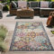 Teppich-Traum Orientteppich für Indoor Diele & Outdoor Balkon | wunderschöne Ornamente | bunt Größe 80x150 cm