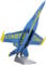 Fascinations ICX212 Metal Earth Metallbausätze - Blue Angels F/A-18 Super Hornet, lasergeschnittener 3D-Konstruktionsbausatz, 3D Metall Puzzle, DIY Modellbausatz mit 2 Metallplatinen, ab 14 Jahre
