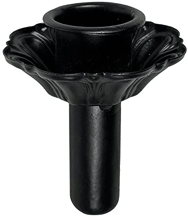 Kerzenhalter für Flaschen Schwarz Kerzenhalteraufsatz Flaschenaufsatz Antik-Stil