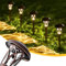 Solpex Solar Gartenleuchten, Solarlampen für außen, für Garten, 6 Stück, LED Warmweiß, wasserdicht, automatisch, solarbetrieben, für Hof, Landschaft, Rasen, Terrasse, Weg, Einfahrt