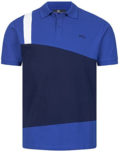 Rock Creek Herren Polo T-Shirts Basic Shirt Kurzarm Poloshirt Polohemd Slim Fit Sommer Shirts Männer T Shirt Top Polokragen H-307 Blau S