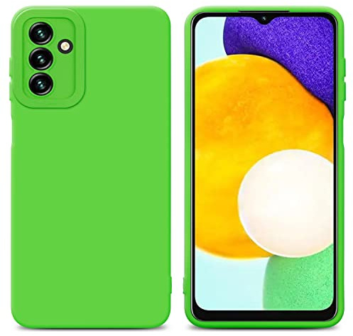 Cadorabo Hülle kompatibel mit Samsung Galaxy A13 5G Schutzhülle TPU Silikon Case Liquid Design mit Kameraschutz Slim Kratzfest Weiche Gummi mit Rundumschutz Case Hülle für Galaxy A13 5G in Grün